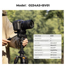 K&F Concept 1.96m Aluminium Camera & Video Travel Tripod With 3-Way Head KF09-115V1