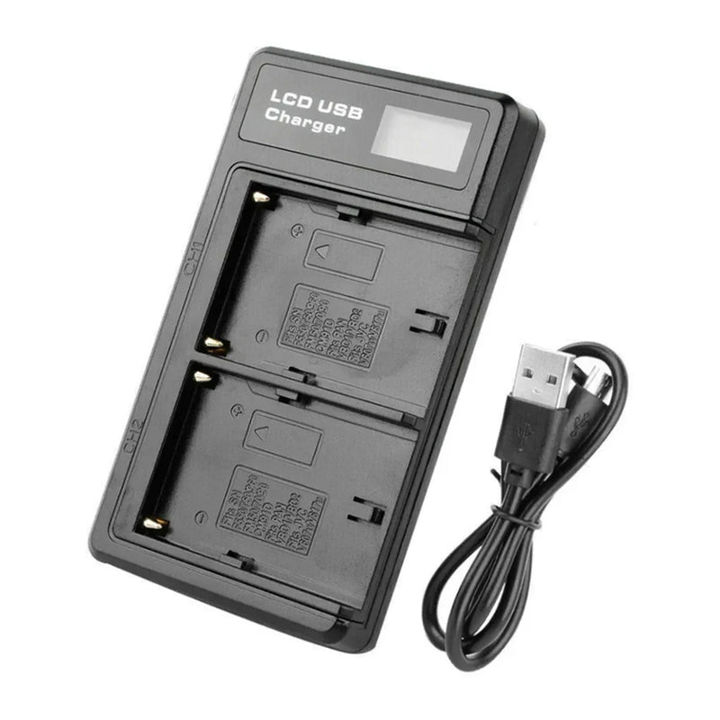 E-Photographic Dual USB Battery Charger for SONY NP-F550/750/950/970/980