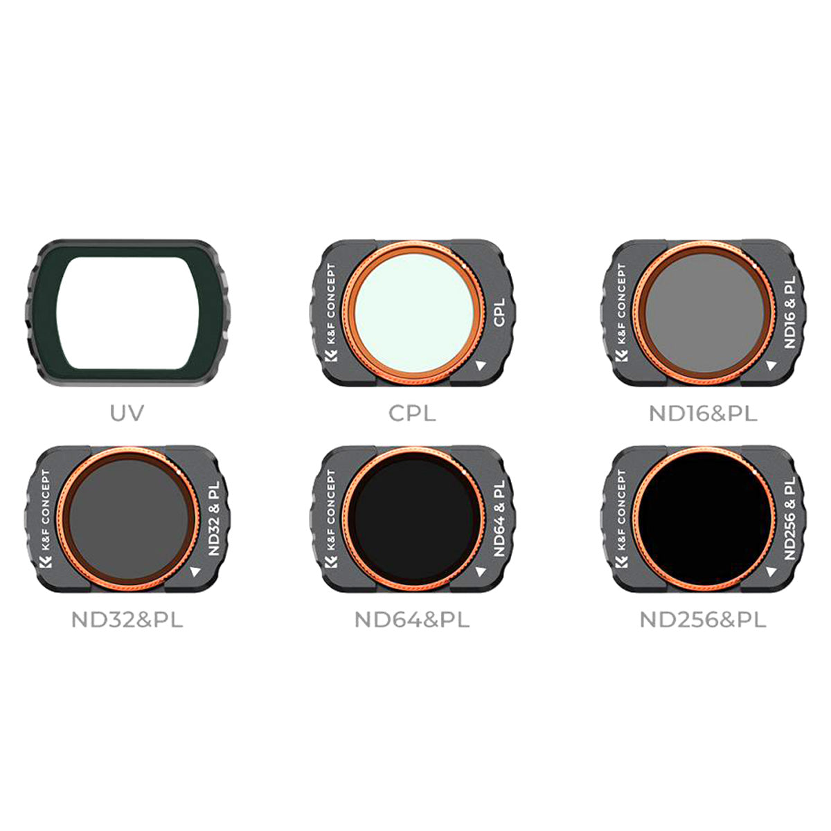 K&F Concept Magnetic UV + CPL + ND/PL(4+5+6+8 stops) Filter Set for DJI Osmo Pocket 3