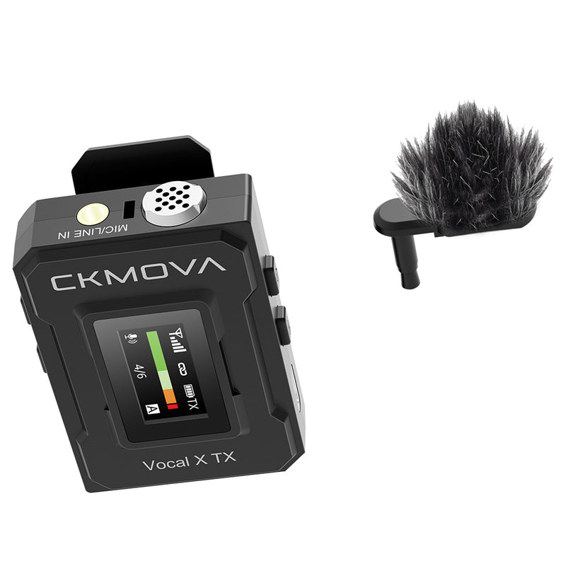 CKMOVA Dual Channel Wireless Mic System, 1 Transmitter, 1 Receiver -VOCAL-XV1