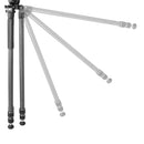 Vanguard Endeavor L 303CPR Carbon Shooting Tripod with Arca & Picatinny Rail Mount and 15kg Load