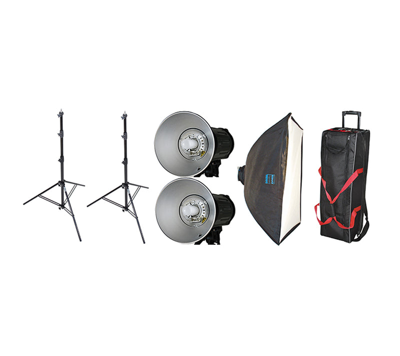 DÖRR Dual 601 Watt Professional Studio Kit with Trigger Set for Canon - 371264