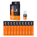 K&F Concept 10 Swab 16mm APS-C Camera Sensor Cleaning Kit + 20ml Cleaning Fluid