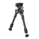 Vanguard EQUALIZER 1QSC Carbon Fiber Bipod with Picatinny Rail – Height: 20-26.5cm