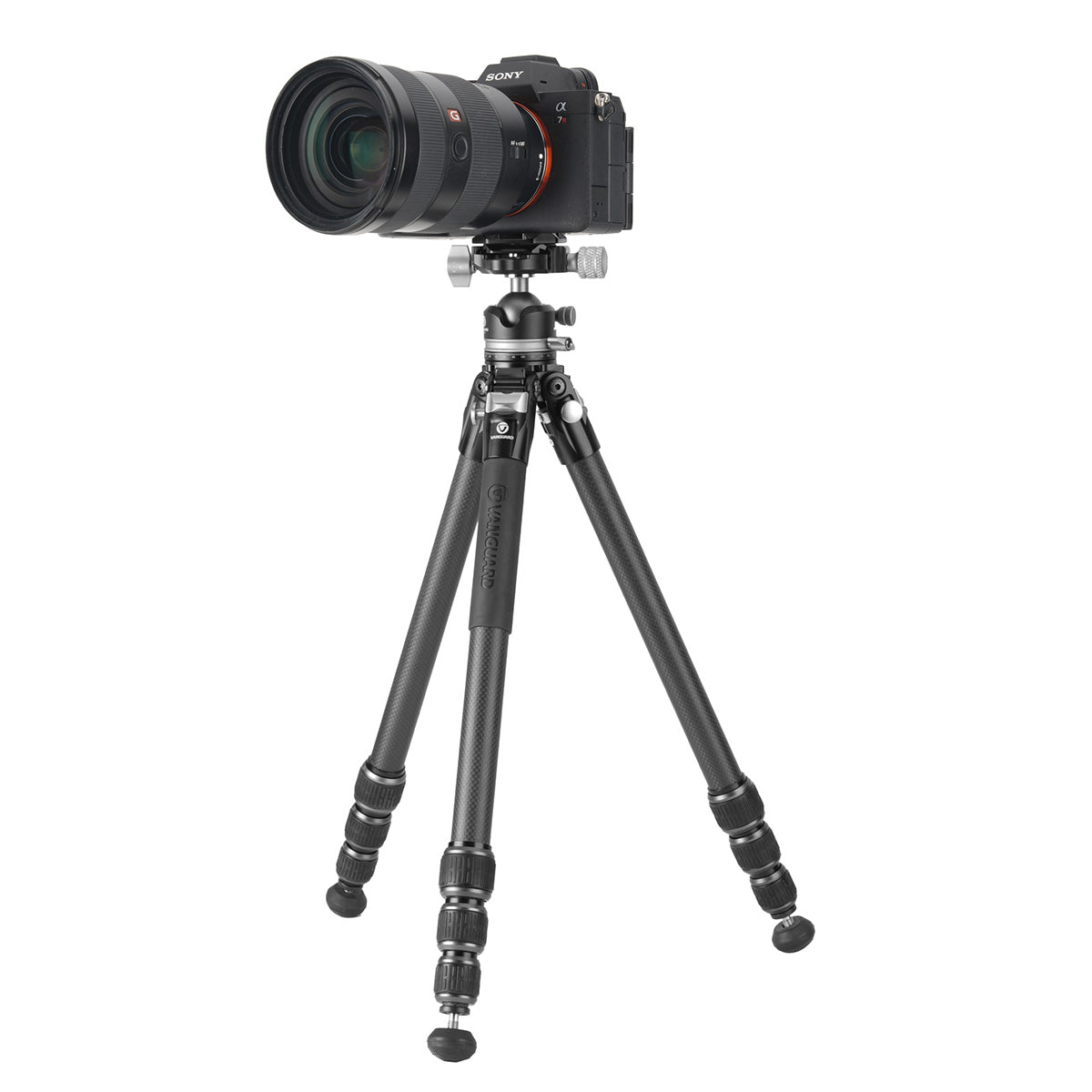 Vanguard VEO 5XT 264CLBS Carbon Fibre Travel Tripod with LB-50S Dual Axis Ball Head