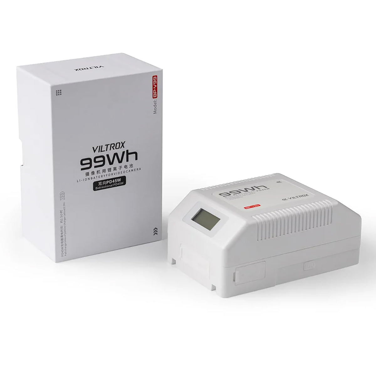 VILTROX BP-V99 Vマウントバッテリー白 Viltrox V-Mount 99Wh Lithium Battery with PD45W Fast Charging