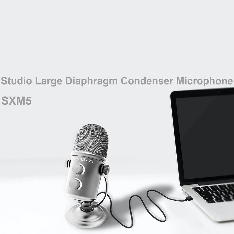 CKMOVA Large Diaphragm Studio Cardioid Condenser Microphone - SXM5
