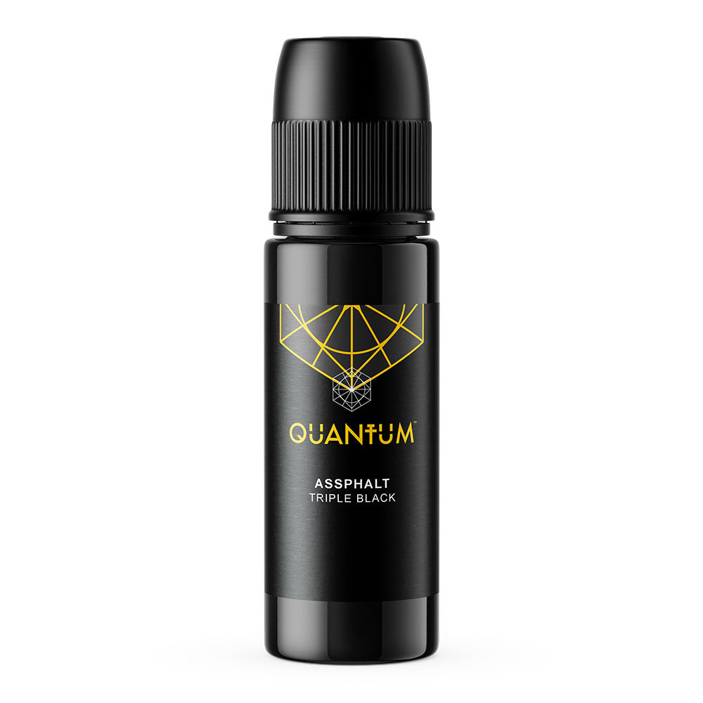 Quantum Tattoo Ink - 1oz Assphalt Black (Triple Black) 30ml