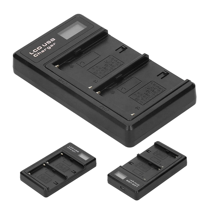 E-Photographic Dual USB Battery Charger for SONY NP-F550/750/950/970/980