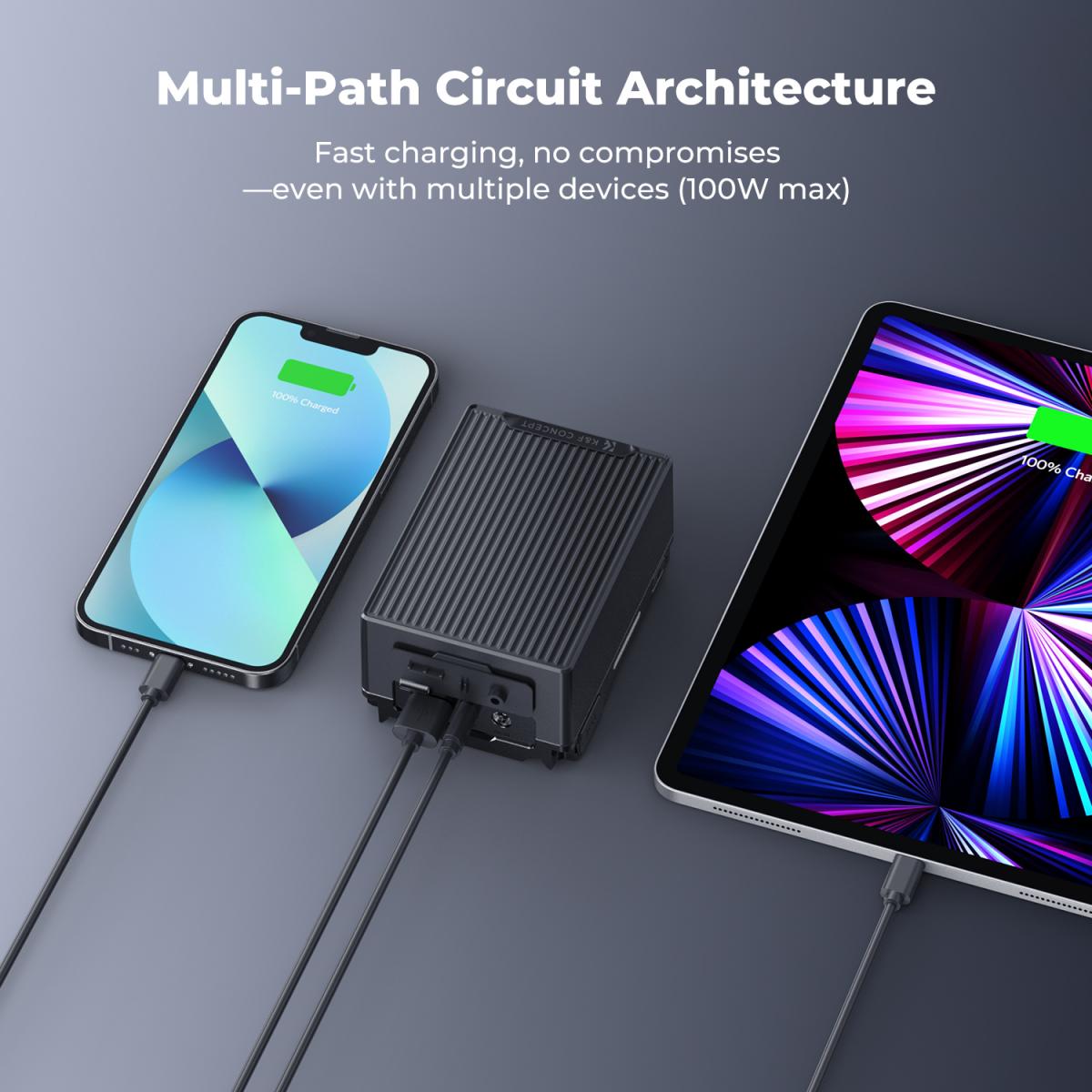 K&F Concept 99Wh V-Mount Battery with PD 100W USB-C Charging