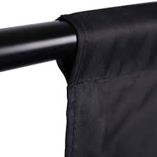 E-Photographic Professional Cotton Muslin Backdrop 3x6m Black - EPH-CBDBK