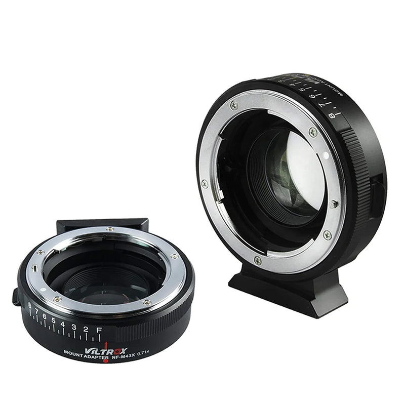 Viltrox Manual Focus  Adapter Nikon G&D mount to M4/3 +1-stop  VL-NF-M43X