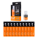 K&F Concept 10 X 24mm Full Frame Camera Sensor Cleaning Swab Kit + 20ml Cleaning Fluid