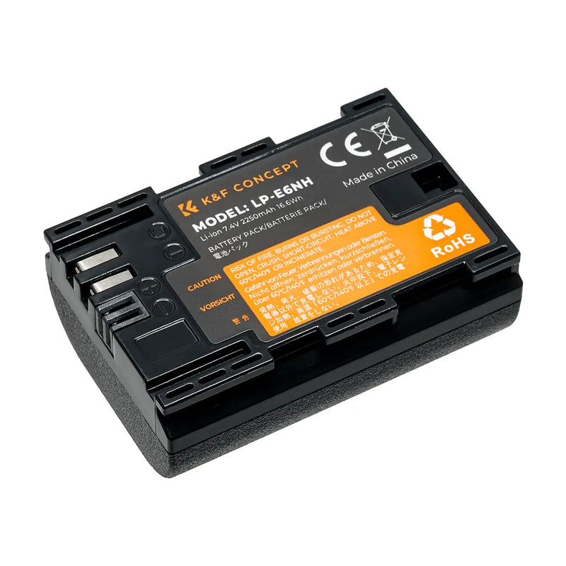 K&F Concept 2250mAh LP-E6NH Camera Battery for Canon Cameras | KF28.0021V2