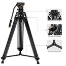 K&F Concept 8Kg Cap Aluminium Video Tripod, Panorama Fluid Ballhead KF09-121