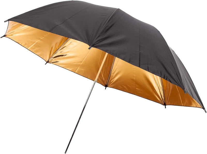 E-Photo 100cm PRO Black and Gold Reflective Umbrella 8mm Tube - SN161