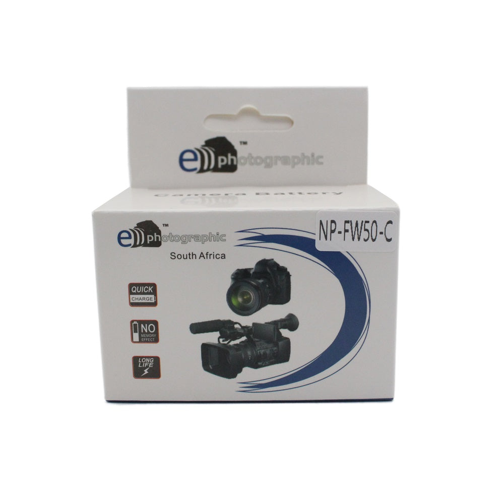 E Photographic NP-FW50 1100mAh Type C Battery for Sony