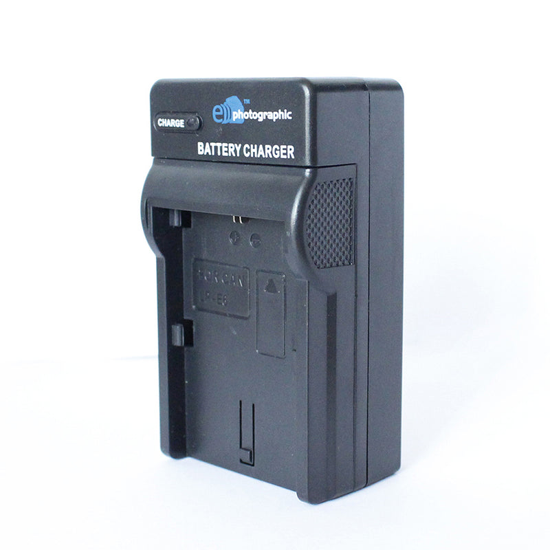 E-Photographic Charger for Canon LP-E6 DSLR/Mirrorless Batteries