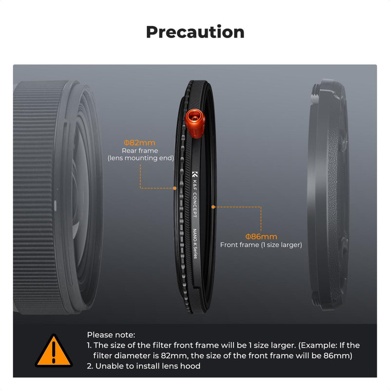 K&F 52mm 3-in-1 ND2-32 CPL Black Mist 1/4 Lens Filter with 28-Layer Coating