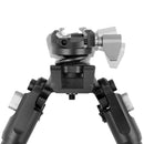 Vanguard EQUALIZER 2QSA Aluminium Bipod with Picatinny Rail – Height: 25 to 35.5cm