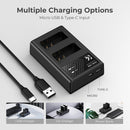 K&F Concept Dual LP-E10 1200mAh Batteries + Charger for Canon