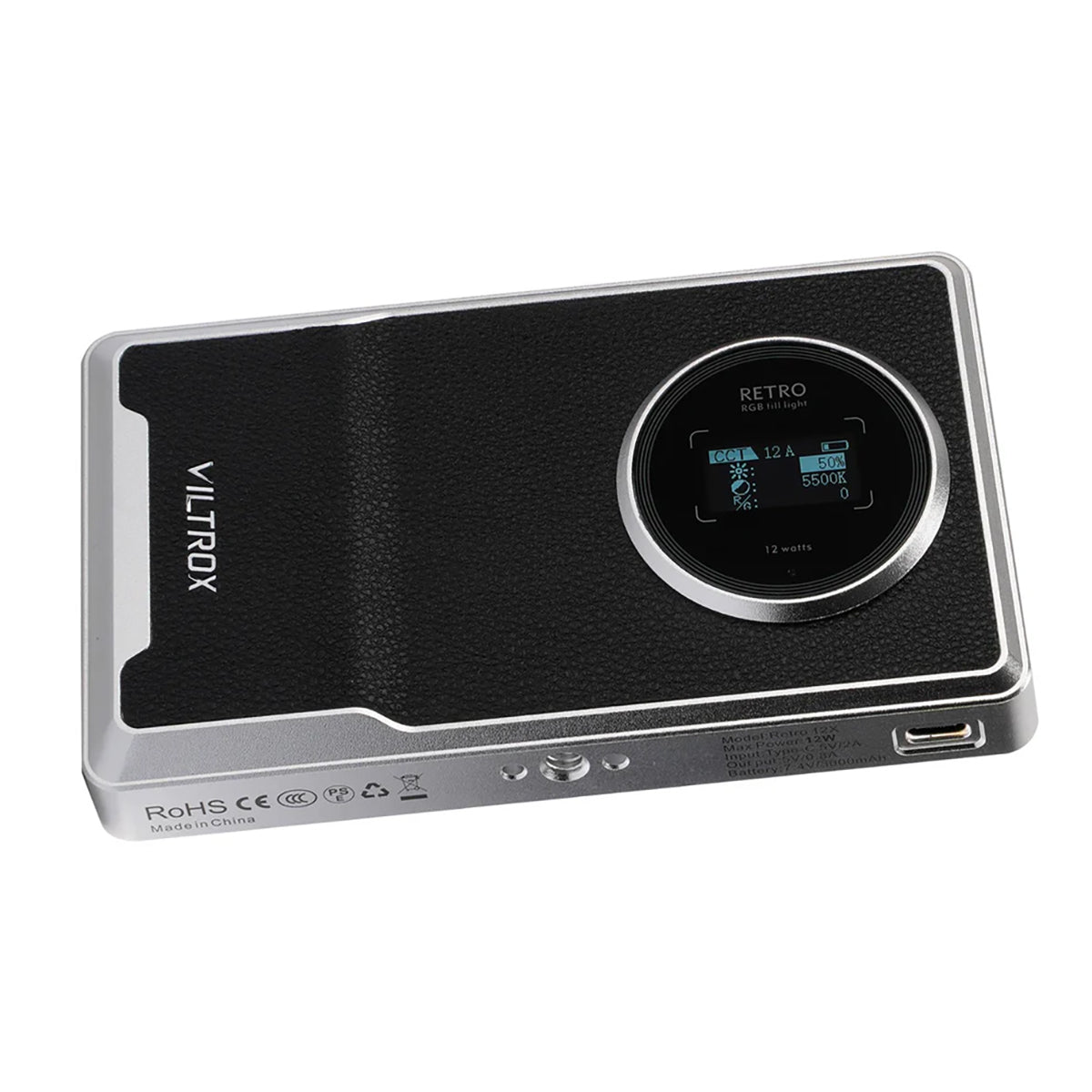 Battery Viltrox Retro 12X RGB 12W Pocket LED Light with 8000mAh Battery