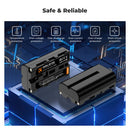 K&F Concept 2 Pack NP-F550 Batteries & Dual USB Charger Compatible with Sony - KF28-0046