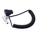 E-Photographic D-Tap to 2-Pin LEMO Male Coiled Power Cable
