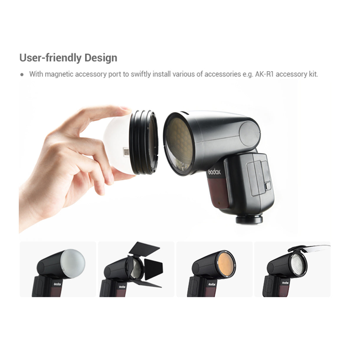 Godox V1 Round Head Speedlite for Canon