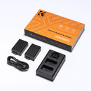 K&F Concept Dual EN-EL25 1600mAh Batteries + Charger for Nikon
