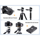 K&F Hydraulic Fluid Tripod Video Head with Handle with 360 Degree Rotation