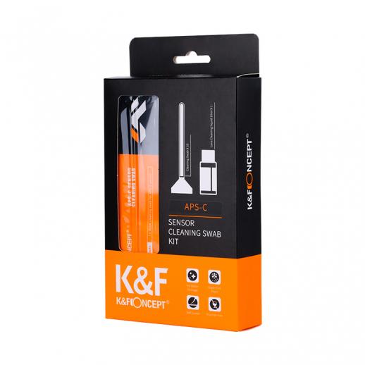 K&F 10 Swab 16mm APS-C Camera Sensor Cleaning Kit + 20ml Cleaning Fluid