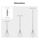 K&F Concept 280cm Portable Stainless Steel Light Stand; Load Capacity 8kgs - KF34.044
