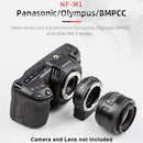 Viltrox AF Adapter for Nikon F Lenses to M4/3 Olympus and Panasonic VL-NF-M1