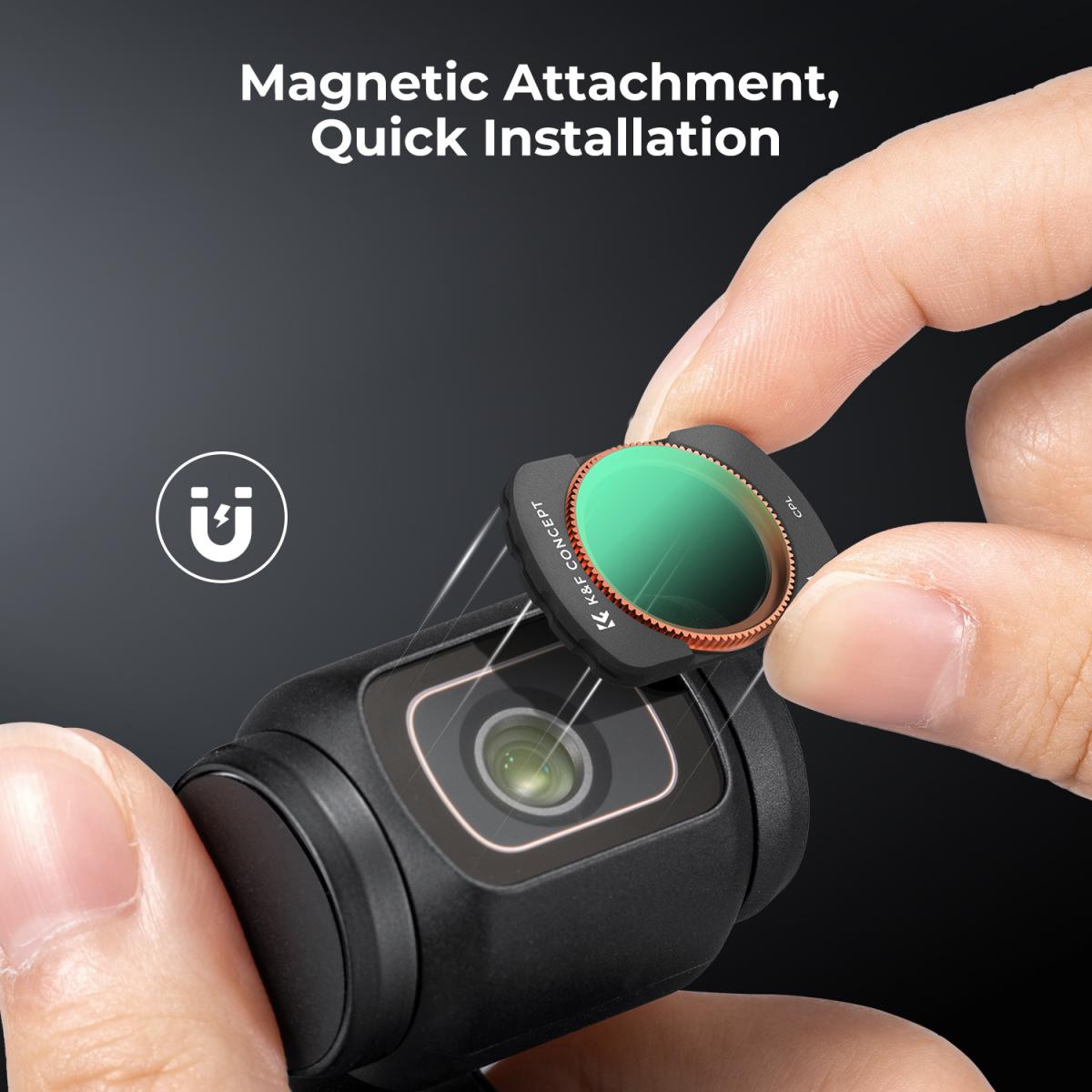 K&F Concept CPL + ND4 + ND8 Filter Kit for DJI Osmo Pocket 3