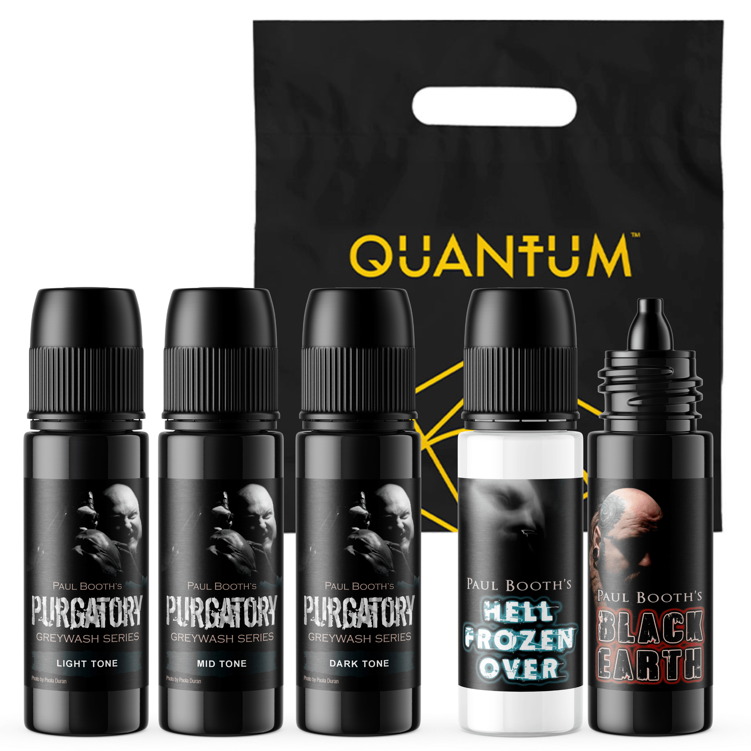 Quantum Tattoo Ink - 1oz Paul Booth Purgatory Full Arsenal Set