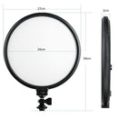 Viltrox VL-500T,  2000 Lumens 25W Round LED Light, Adjustable Power & Color