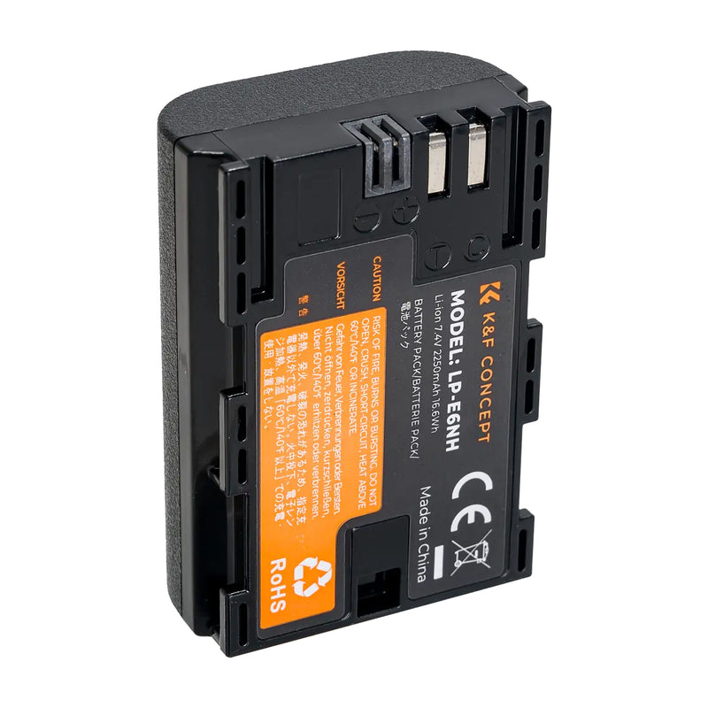 K&F Concept 2250mAh LP-E6NH Camera Battery for Canon Cameras | KF28.0021V2