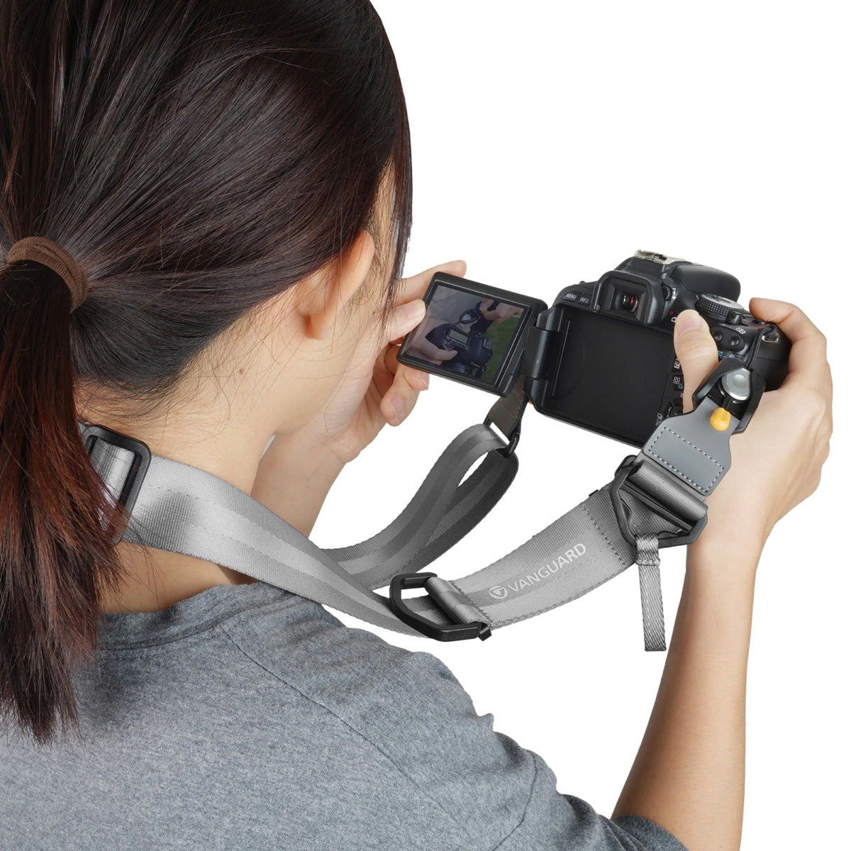 Vanguard Connect Quick NS38 Camera & Binocular Neck Strap with Quick Release – Grey