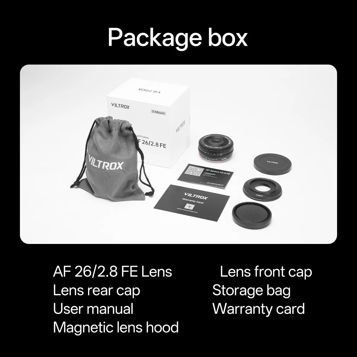 Viltrox AF 26mm F2.8 EVO Full-Frame Lens for Sony E-Mount