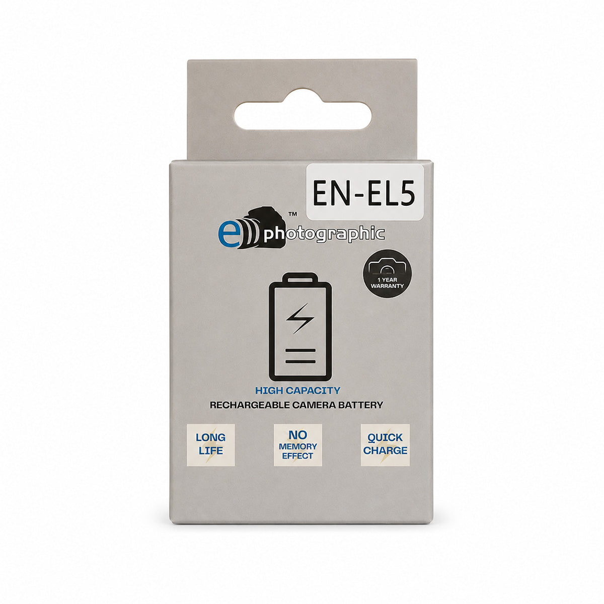 E-Photographic EN-EL5 1100mAh Li-Ion Replacement Battery for Nikon Digital Cameras