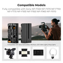 K&F Concept 2 Pack NP-F550 Batteries & Dual USB Charger Compatible with Sony - KF28-0046