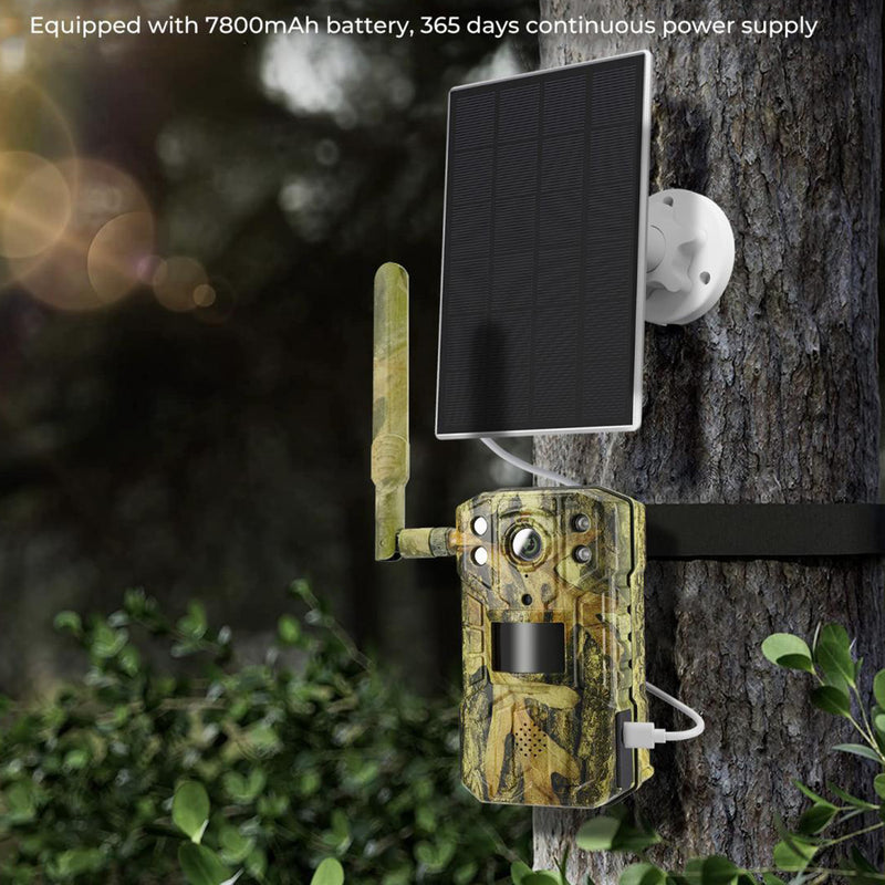 K&F 4MB, 2.7K Hi-Def Wildlife Camera 4G/LTE Night Vision with Solar Battery