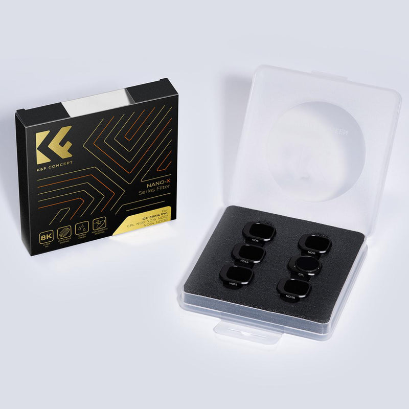 K&F Concept DJI Mini 4 PRO Lens Filter Kit - UV + 5 x ND Filters