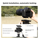 K&F Concept 1.96m Aluminium Camera & Video Travel Tripod With 3-Way Head KF09-115V1