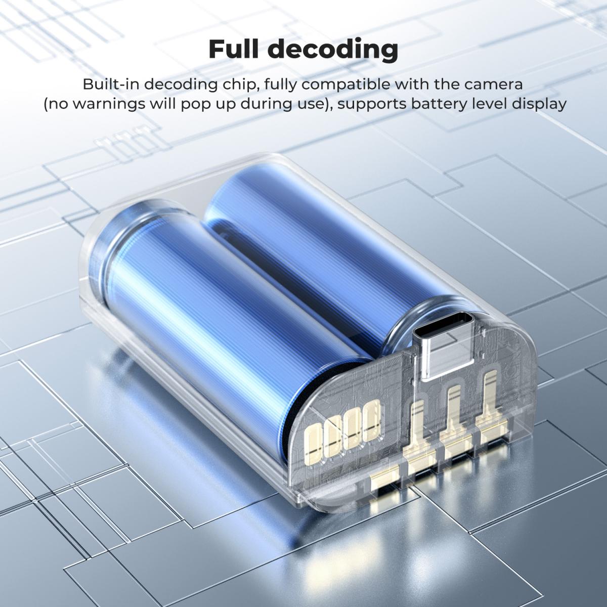K&F Concept DMW-BLK22 2520mAh USB-C Battery for Panasonic