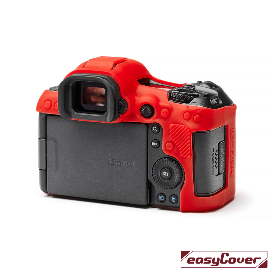 easyCover Silicone Camera Case for Canon R5 Mark II (Red)