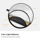 E-Photographic Professional 80cm 5 in 1 Reflector Kit - SN200