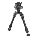 Vanguard EQ-PRECISION 1QSA Aluminium Gun Bipod with Ball Head & Pic Rail Mount – Ideal for Hunting and Target Shooting - Height:-22-27cm