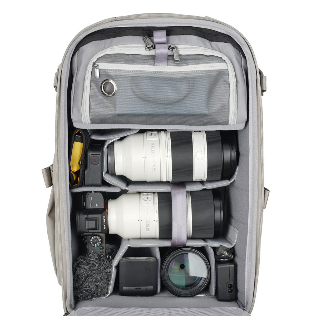 Vanguard VEO Metro B30L Lightweight 30L Camera Backpack with Laptop Sleeve – Cream